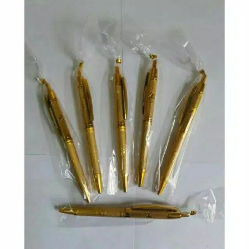 

(Isi 50Pcs) Souvenir Pernikahan Pulpen Silver Kemasan Plastik