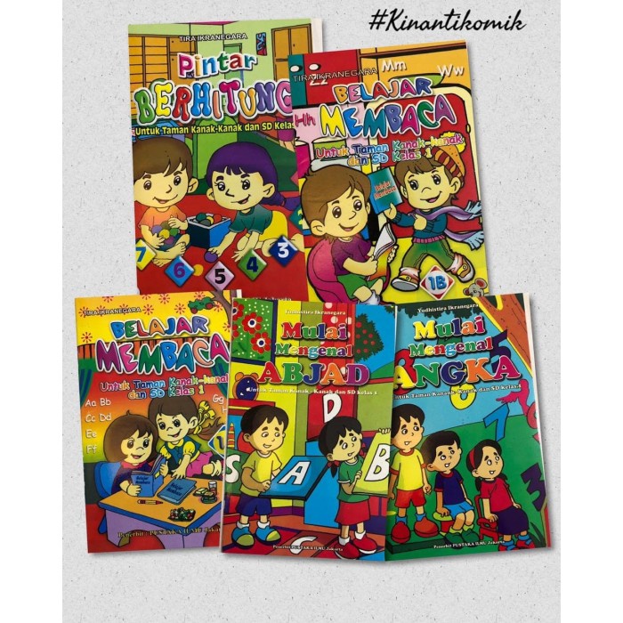 

HJK Paket 5 Buku PAUD dan TK (Abjad + Angka + Membaca + Calistung + Huruf)