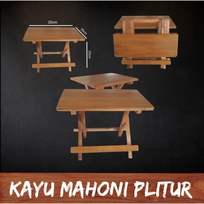 Meja Belajar Lipat Kayu / Meja Laptop Lipat / Meja Lipat Portable Kayu