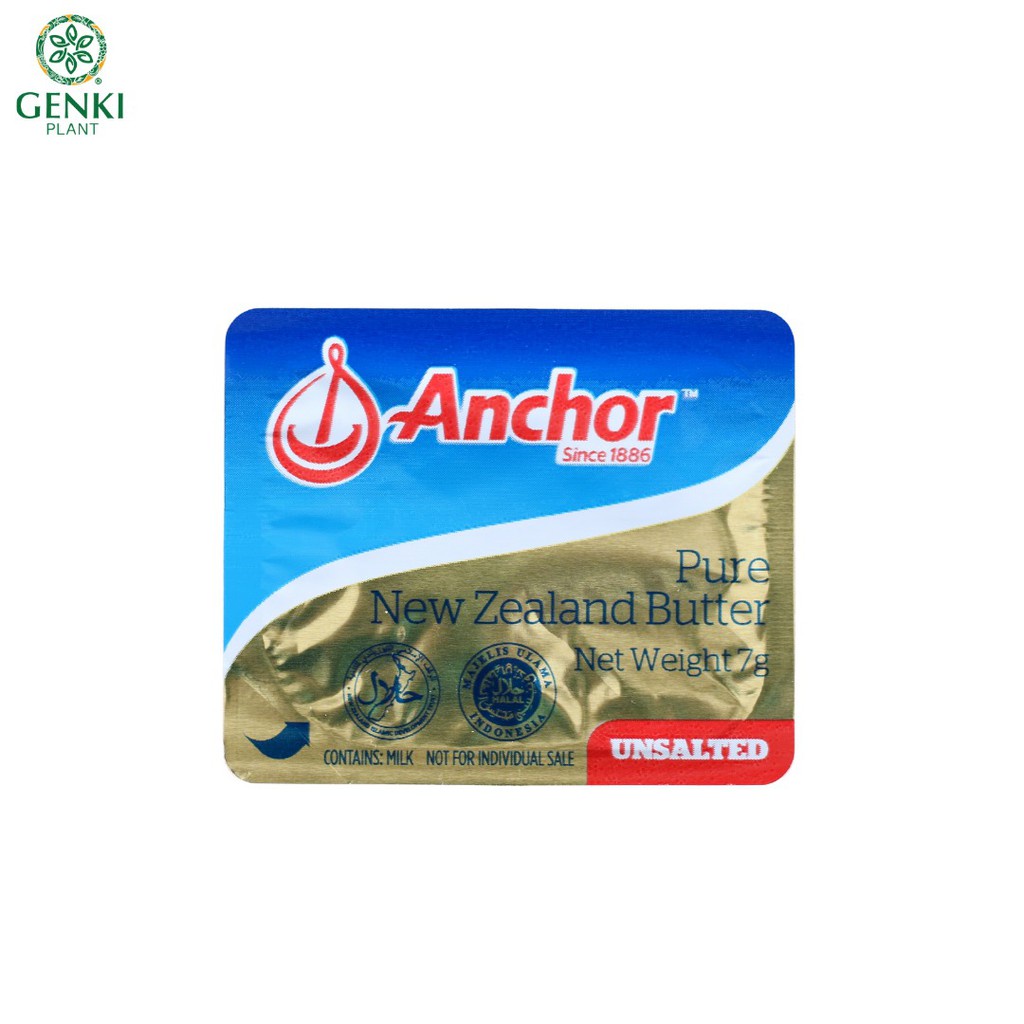 

Anchor Unsalted Butter Minidish / Mentega Tawar - 7 g