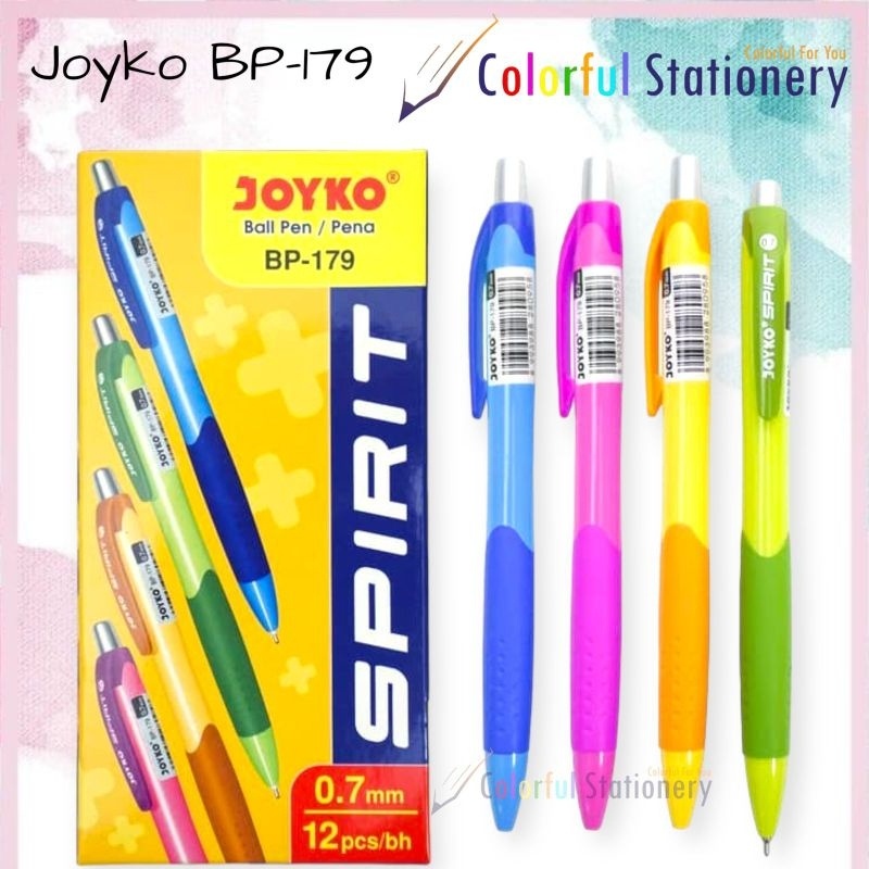 

Pulpen / Ballpoint / Pen Joyko Spirit BP-179 (12 Pcs)