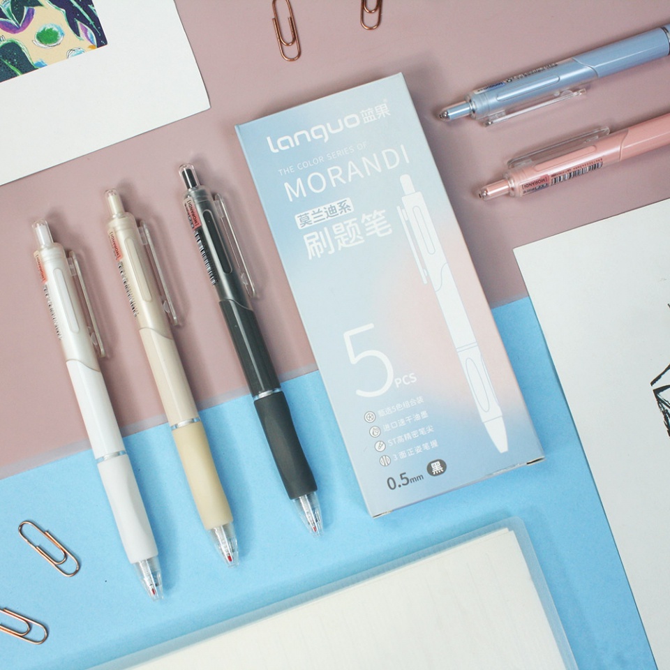

Morandi Color Series Gel Ink Pen Set 5Pc [Creativ]