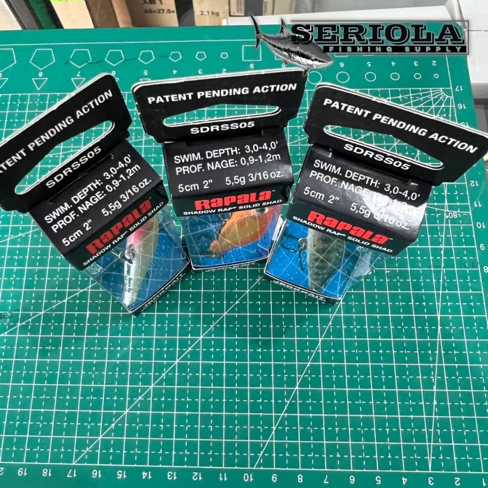 Sale Terbatas Umpan Lure Minnow Rapala Shadow Rap Solid Shad Long Casting 5Cm 5,5G Aman
