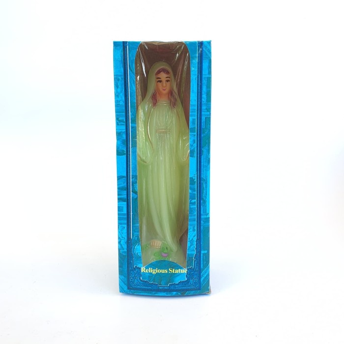 Patung Bunda Maria Fosfor 15cm - Dekorasi Hiasan Meja