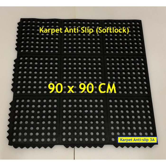 Karpet kamar mandi anti slip/ Karpet lantai karet bolong/ softlock