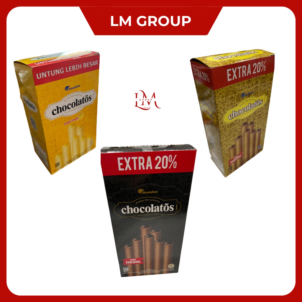 

HJ Gery Chocolatos Wafer Stick 1000 1 Box Isi 20 pcs @18gr