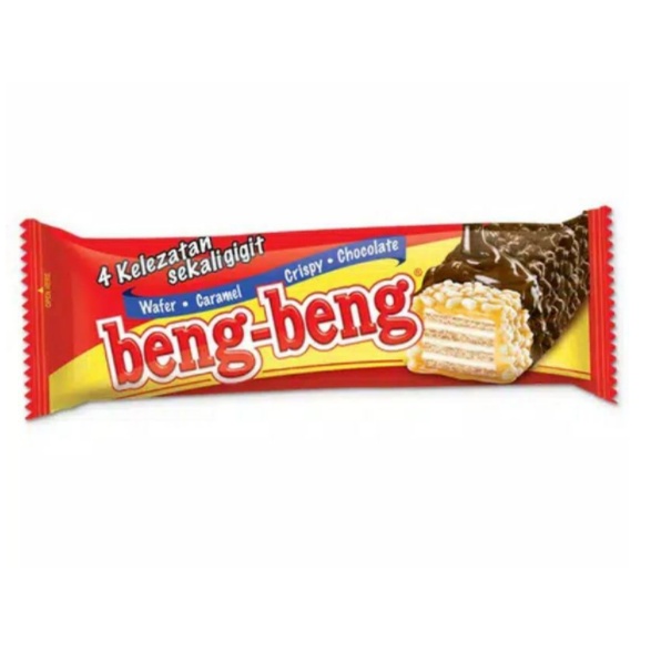 

HJ BENG BENG BOX ISI 17 PCS x 25 GRAM CHOCOLATE WAFER CARAMEL CRISPY REGULER ORIGINAL BIASA MAYORA