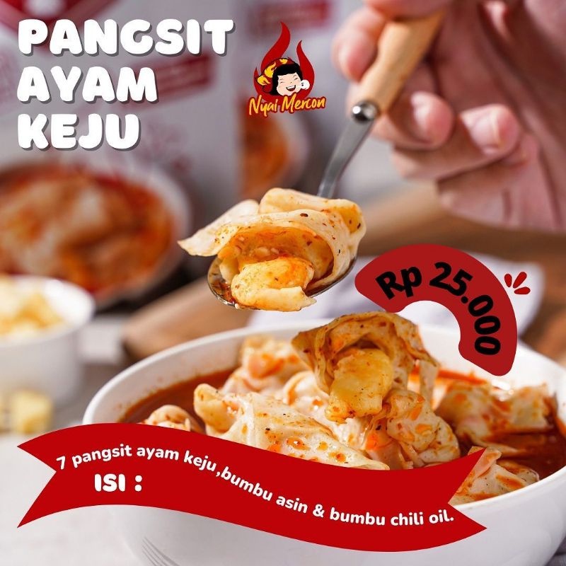 

Pangsit Ayam Keju Nyai Mercon