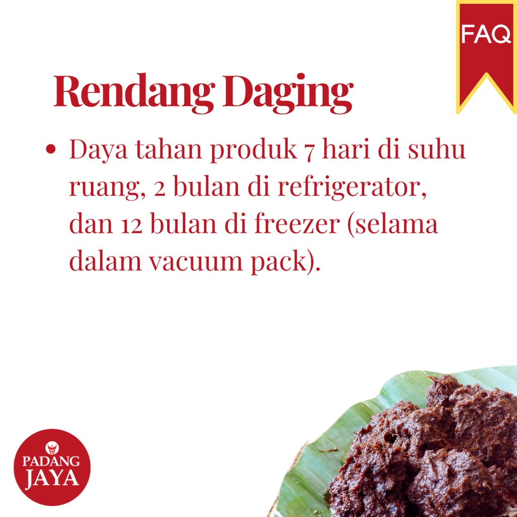 

Rendang Daging Sapi Padang Jaya 300 gr