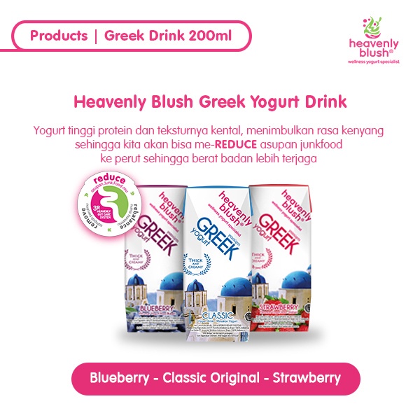 

Yogurt Heavenly Blush Greek All Variant [6 Pcs x 200ml]