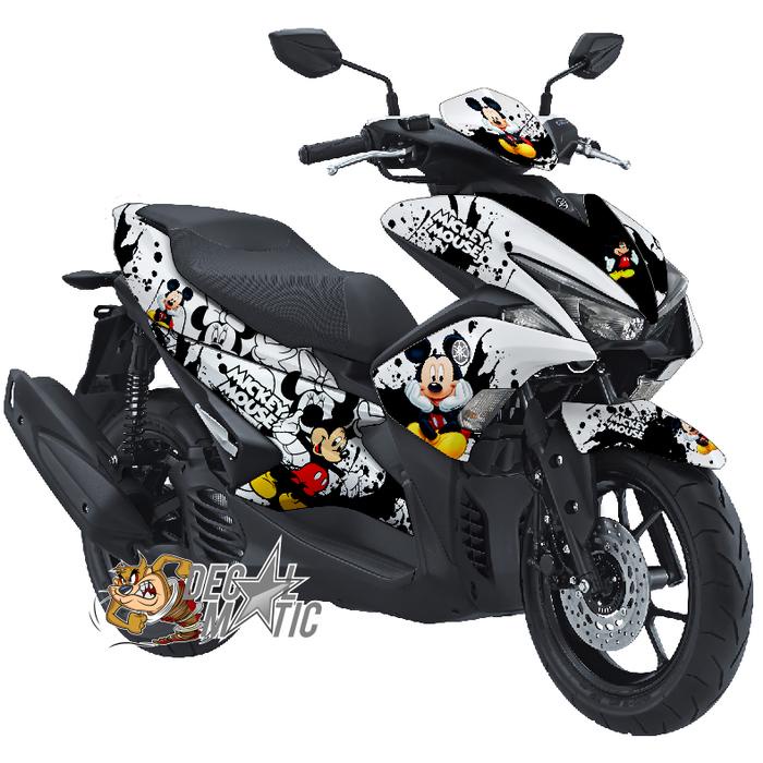 ready stok stiker decal sticker full body motor yamaha aerox nva mickey mouse original