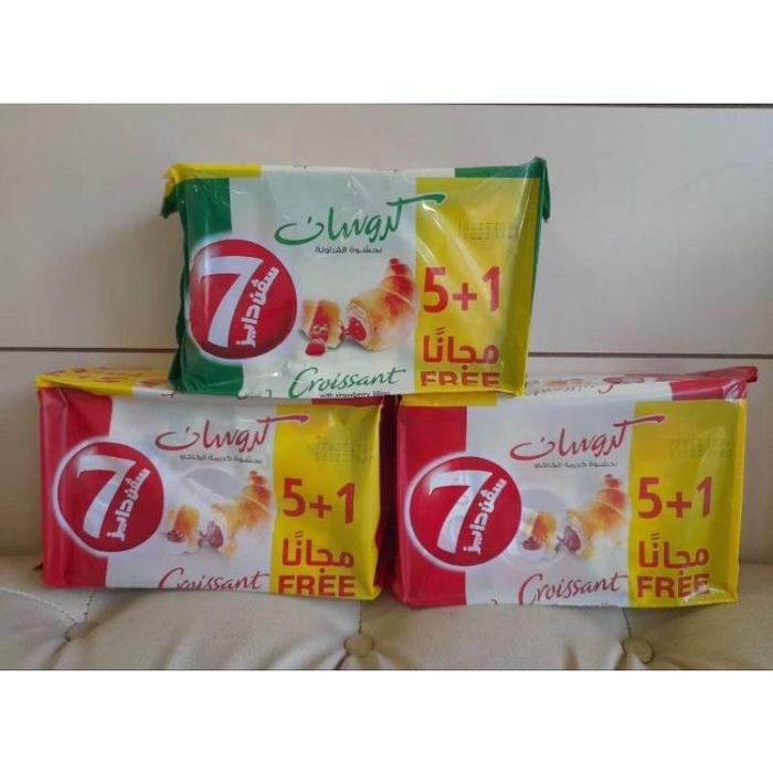 

..... Roti 7 Days Croissant Original Pak Import Kingdom Of Saudi Arabia Asli Coklat Strawberry