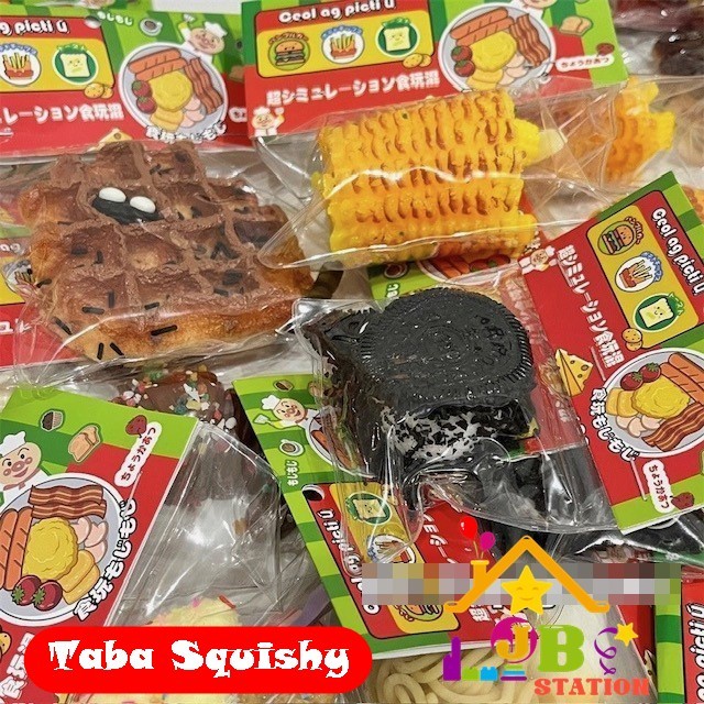 

..... Taba Squishy Mainan Pencet Anti Stress Fidget Toys Lucu Kenyal Squisi Makanan Roti Dessert Bun