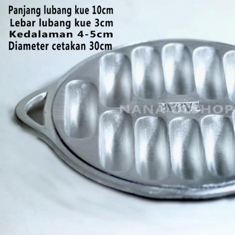 cetakan pukis jumbo 12/Cetakan Kue Pukis/ Kue Pancong /jumbo/Pancong Lumer Lubang 12 Gratis Sutil