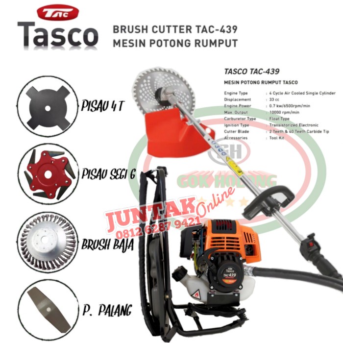 Jual [READY] Mesin Potong Rumput Tasco 439 4 Tak Multifungsi5 in 1Pemotong Rumput