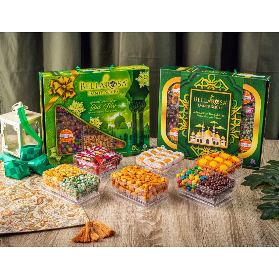 

HJ PAKET KUE LEBARAN BELLAROSA DANTE SERIES / KUE KERING BELLAROSA