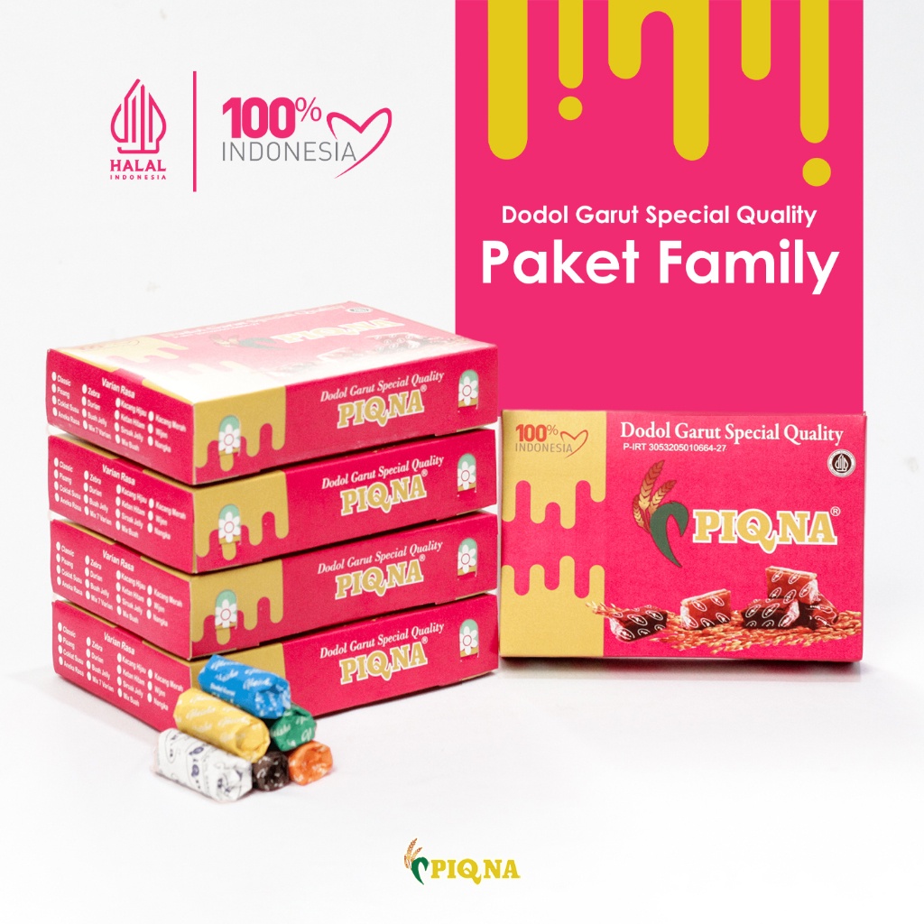 

HJ PIQNA Paket Family Dodol Garut Special Quality 5 X 250g