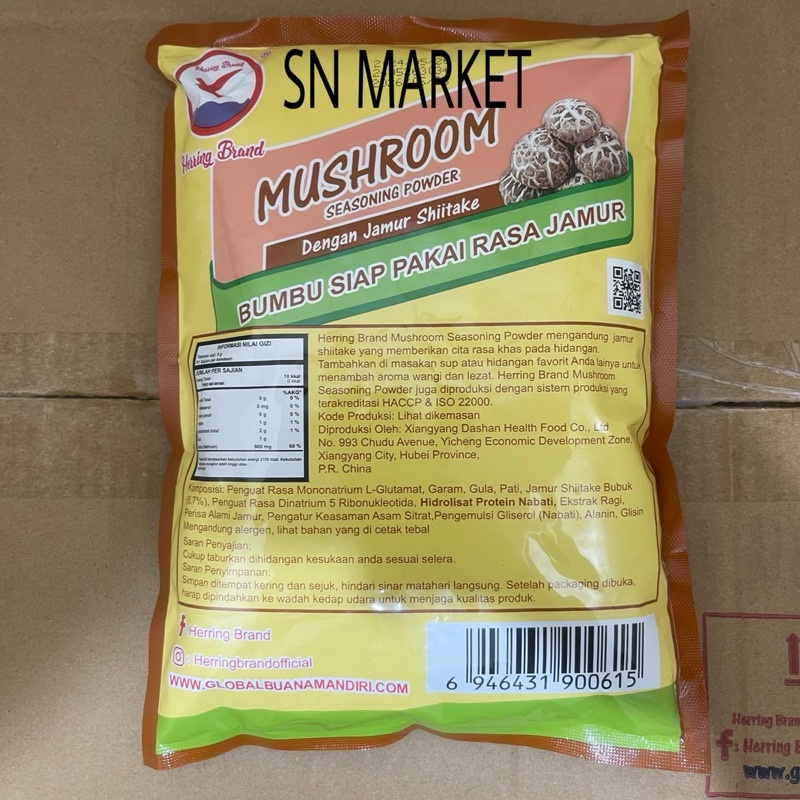 

Herring Brand Mushroom Seasoning Powder / Kaldu Jamur Shitake 454 gr