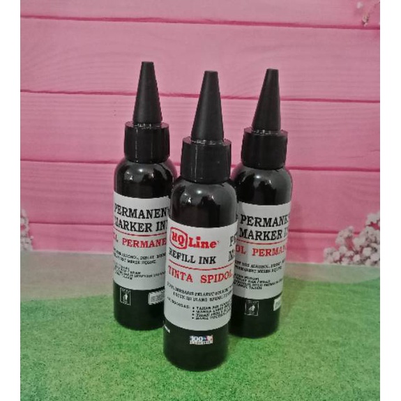 

Tinta Refill Spidol Permanen HQ Line 100ml - Hitam