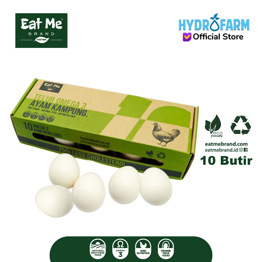

Eat Me Brand - Telur Kampung Omega / Omega Free Range Eggs