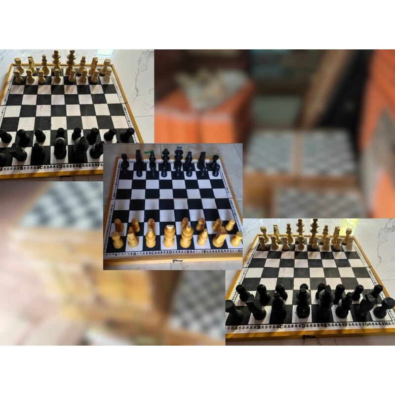 IK Permainan Papan Catur Kayu / Papan Catur Lipat