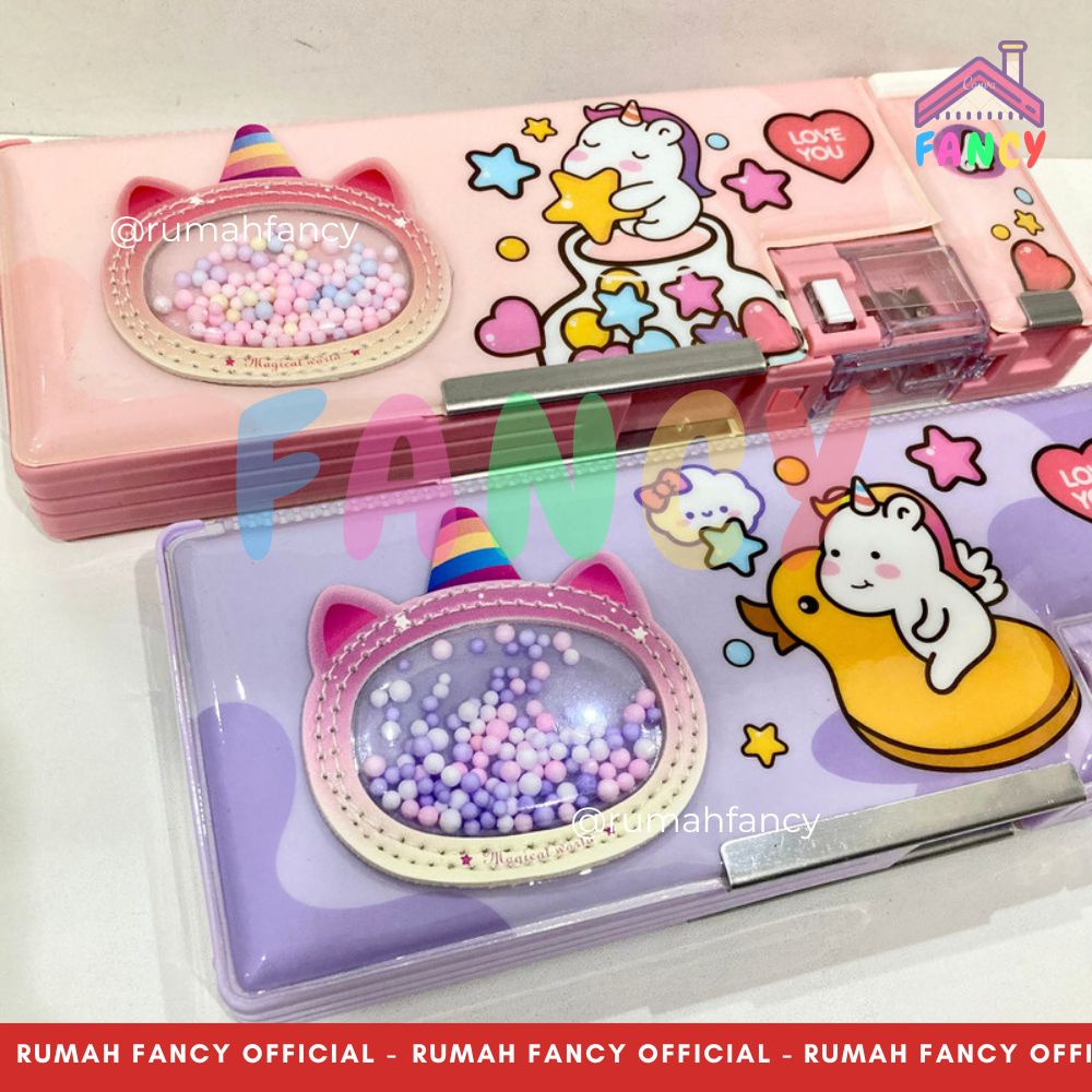 

[FREE DUS + BUBBLE] Kotak Pensil Magnet PREMIUM / Tempat Pensil Xiao Ling Jing + Mainan Gabus 35283