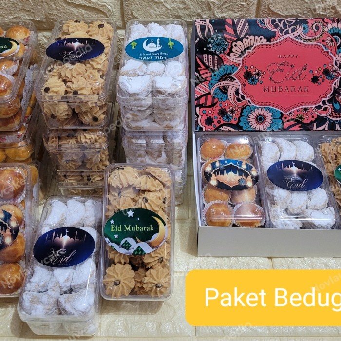 

paket kue kering lebaran isi 3 toples