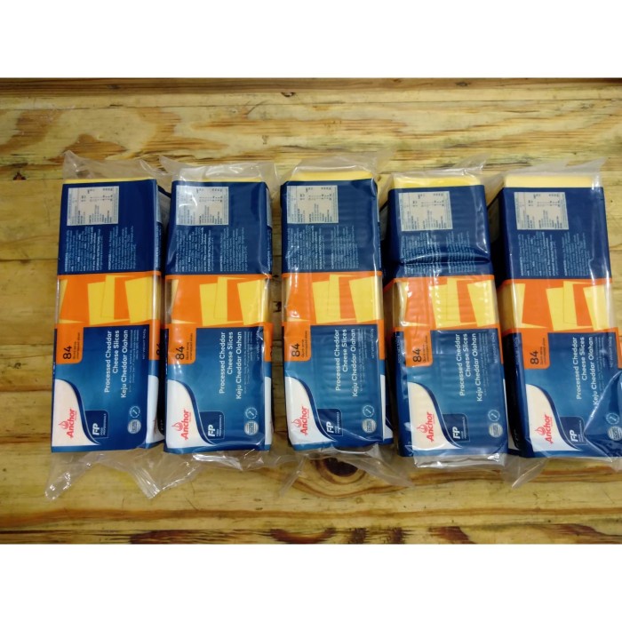 

Anchor Orange Cheddar Slice /Keju Slice Anchor (1KG - 84 Slices) murah