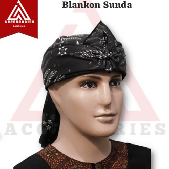 IKet kepala Blangkon sunda jawa dewasa & anak udeng bendo motif batik totopong sunda