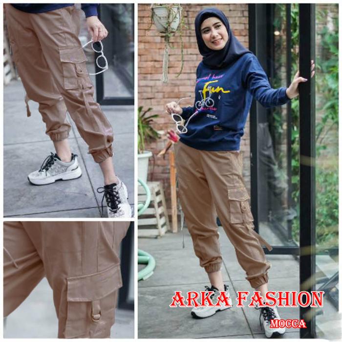 KeCe Celana joger cargo wanita celana cargo joger wanita celana joger cargo panjang wanita Tebal