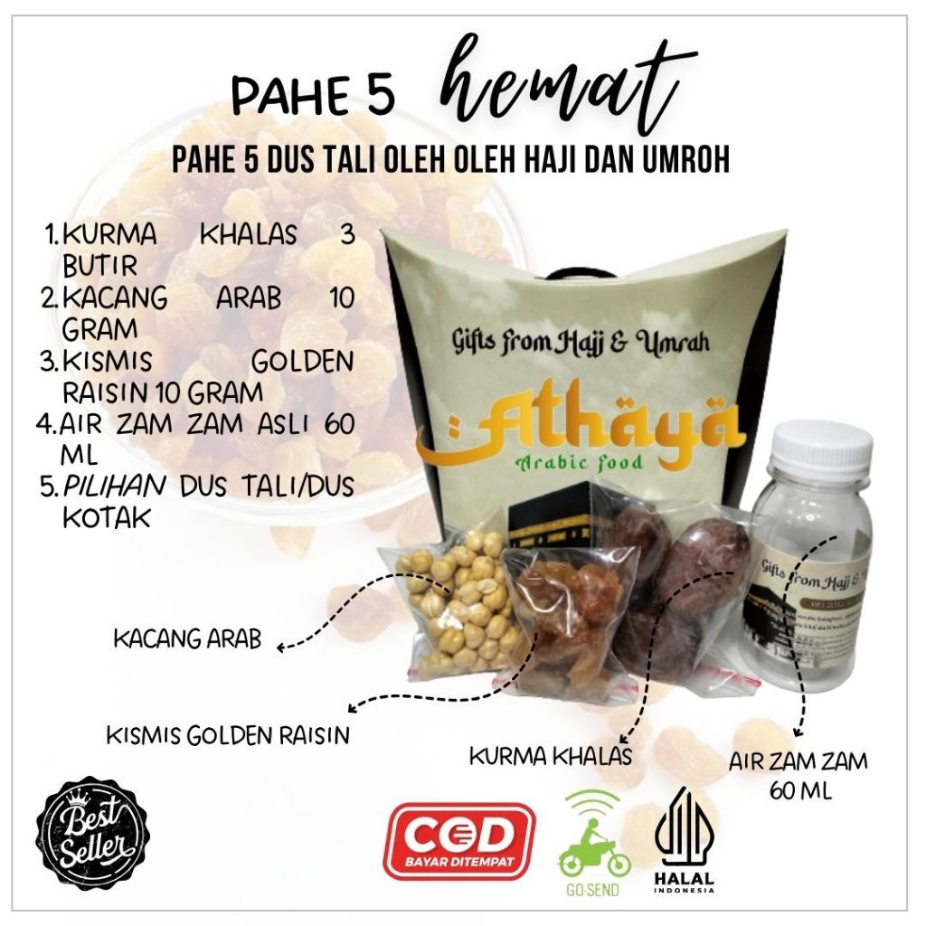 

HJ PAKET MURAH isi 50 pcs Oleh Oleh Haji / Paket Umroh/ Souvenir Kardus Isi Air Zam Zam Kurma Kismis