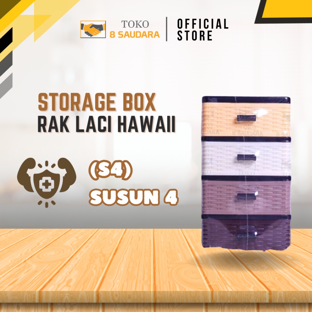 Unik Rak Laci Plastik Hawaii 3 Susun, 4 Susun Dan 5 Susun / Rak Laci Multifungsi / Rak Laci Storage