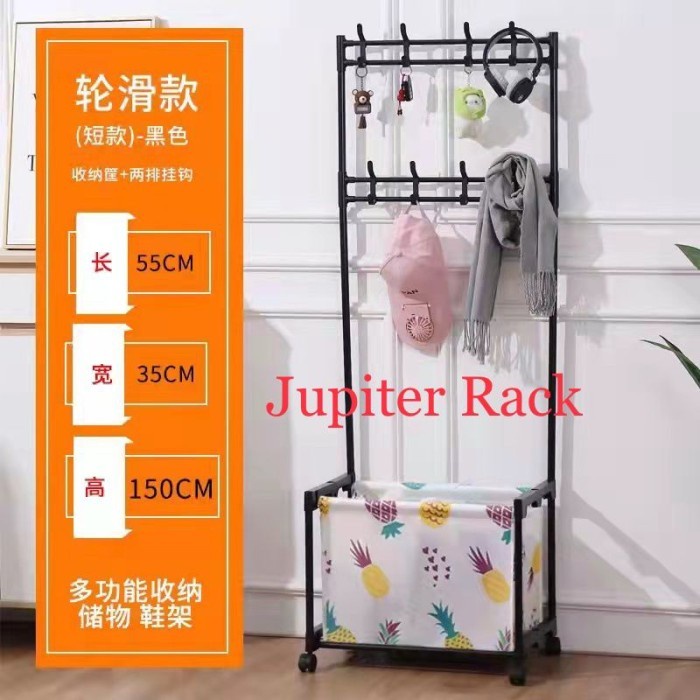 JTTOP RAK STANDING HANGER BAJU GANTUNG RAK PAKAIAN RAK SEPATU TEMPAT TOPI