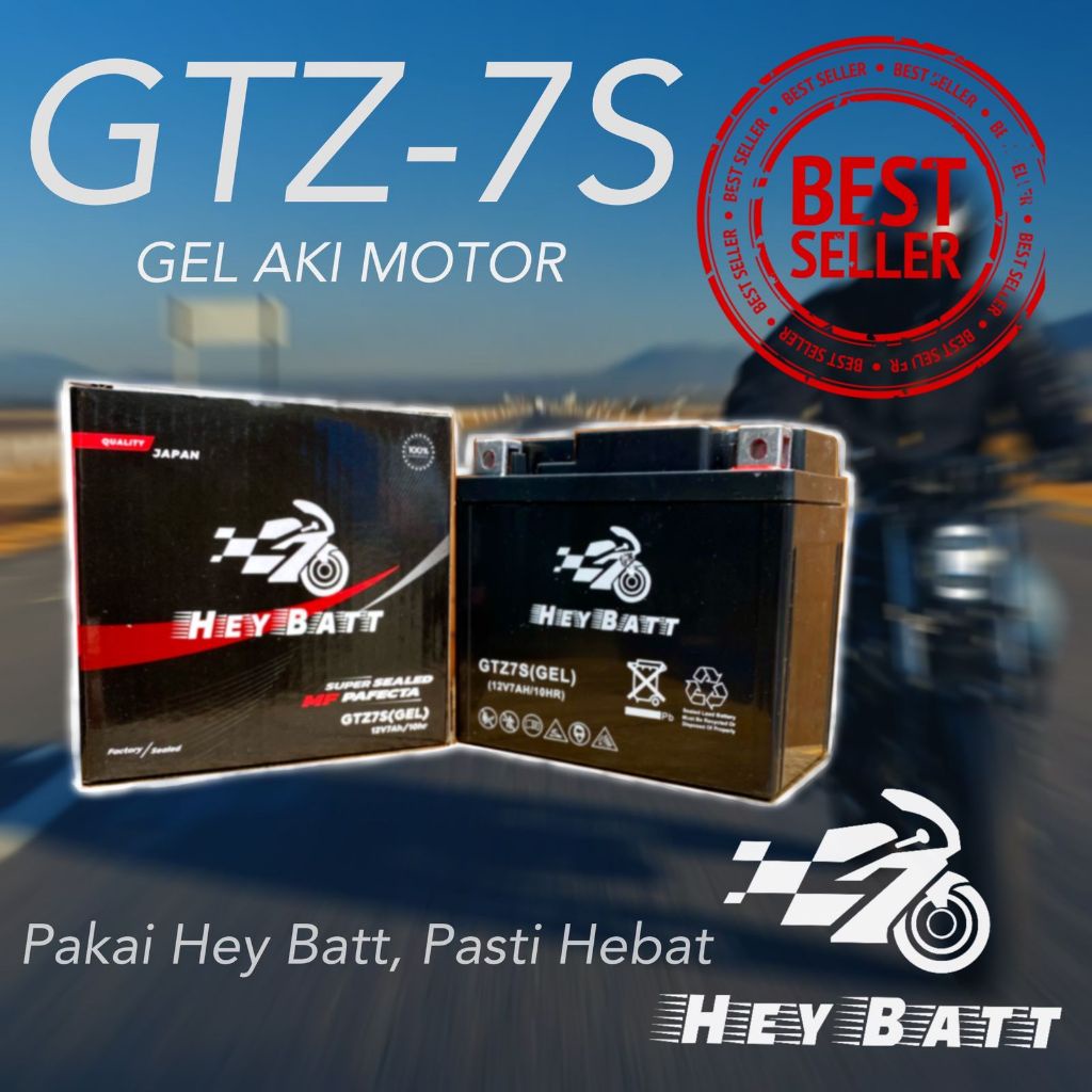 Aki motor Honda vario 125 sporty Heybatt GTZ-7S