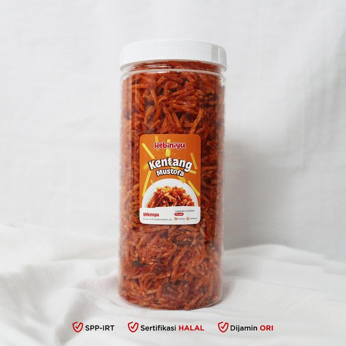 

Hebiniyu - Kentang Mustofa Balado Premium 500 Gram Kemasan Toples 1300 ML