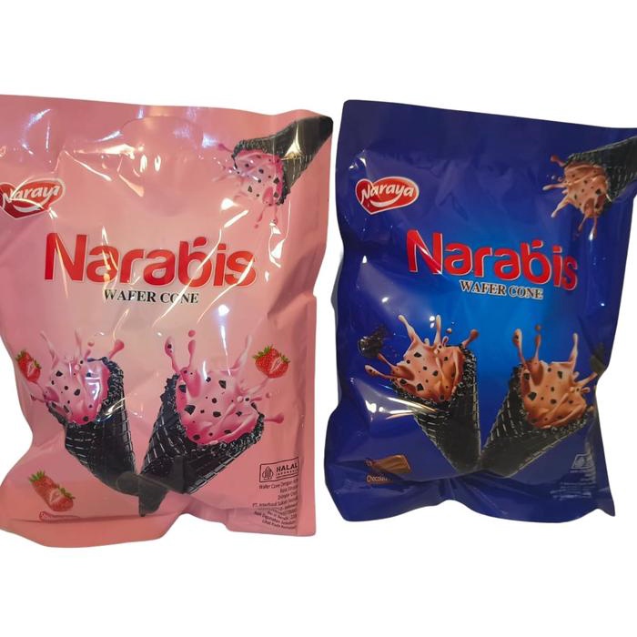 

NARAYA NARABIS WAFER CONE Strawberry Chocolate 220g