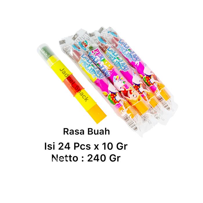 

Permen LoliJari Peluit isi 24 x 10 Gr Rasa Buah Permen Jari Jadul by Jadoel Snack Fruity Candy Food