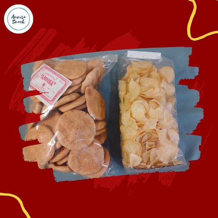 

BUNDLING - 250gr OPAK KETAN ORIGINAL+ 250gr KERIPIK SINGKONG Snack