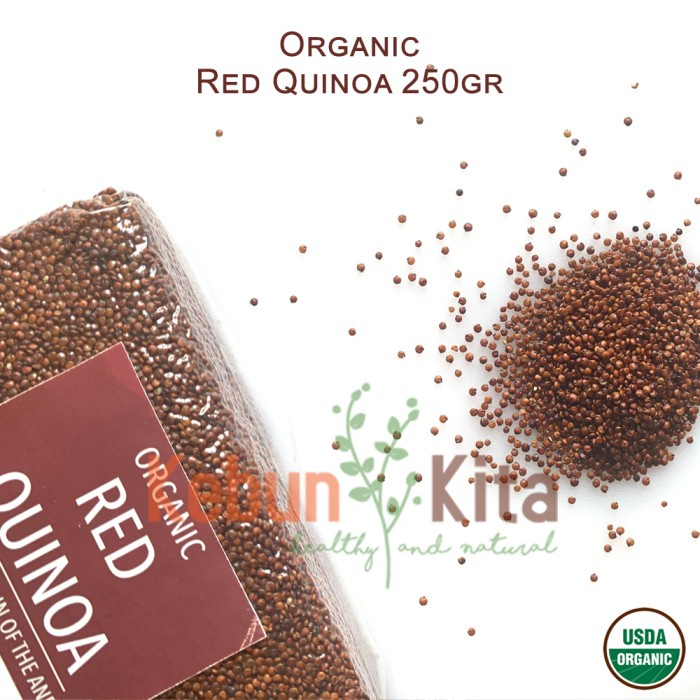 

Organic Red Quinoa 250gr ( Quinoa Merah Organik)