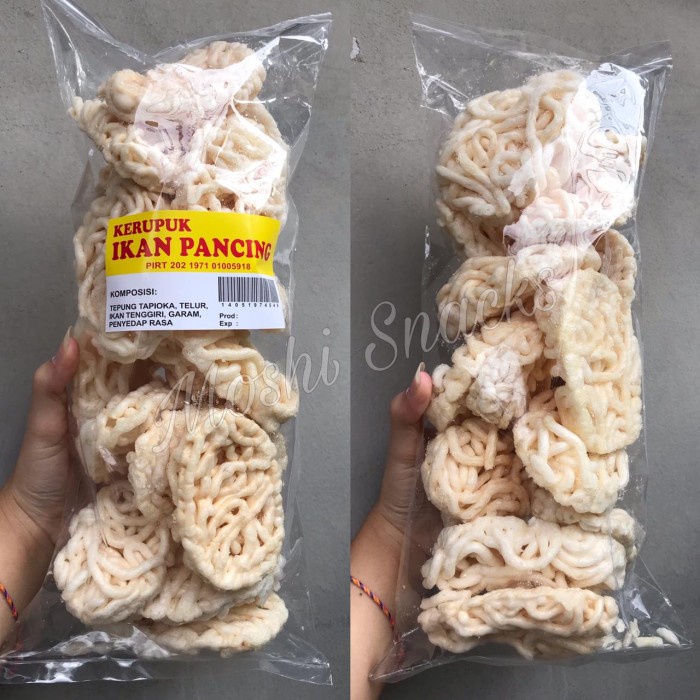 

Kerupuk Bangka Ikan Pancing Kecil Asli Bangka 200gr / Kerupuk Keriting