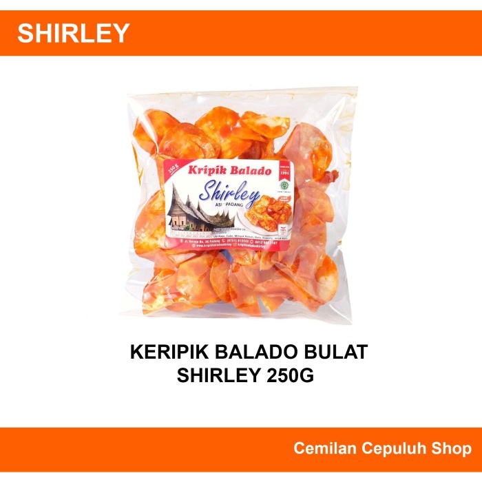 

keripik balado shirley sanjay asli padang 250g "bulat