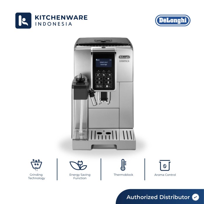 JAYAmart- Delonghi ECAM350.55.SB Dinamica Mesin Kopi Otomatis ECAM 350 55 Silver