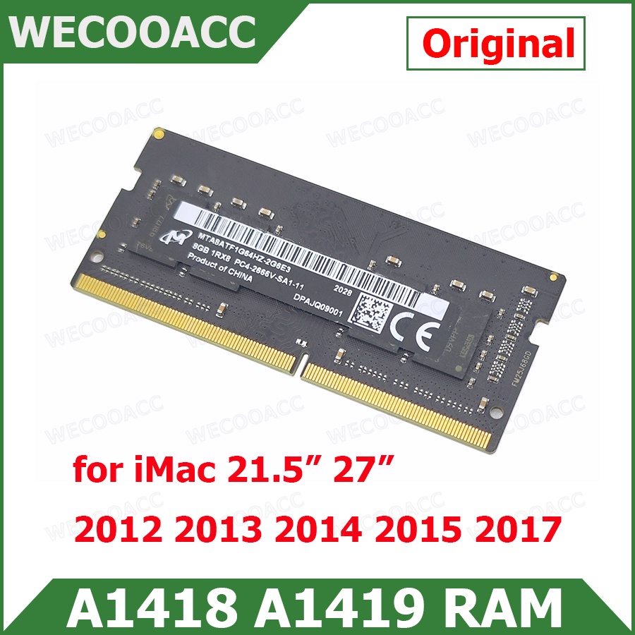 HTC Tested Original Memory For Apple iMac 21.5" 27" A1418 A1419 RAM 4GB / 8GB 2012 2013 2014 2015 20