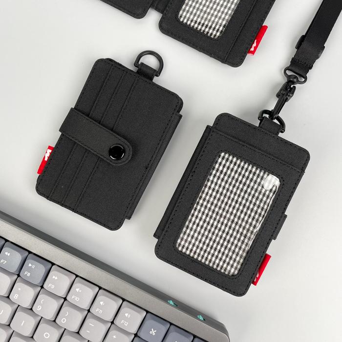 

HJK ID Card Holder Kain Nametag Gantung Dompet Kartu Kalung Pria Wanita