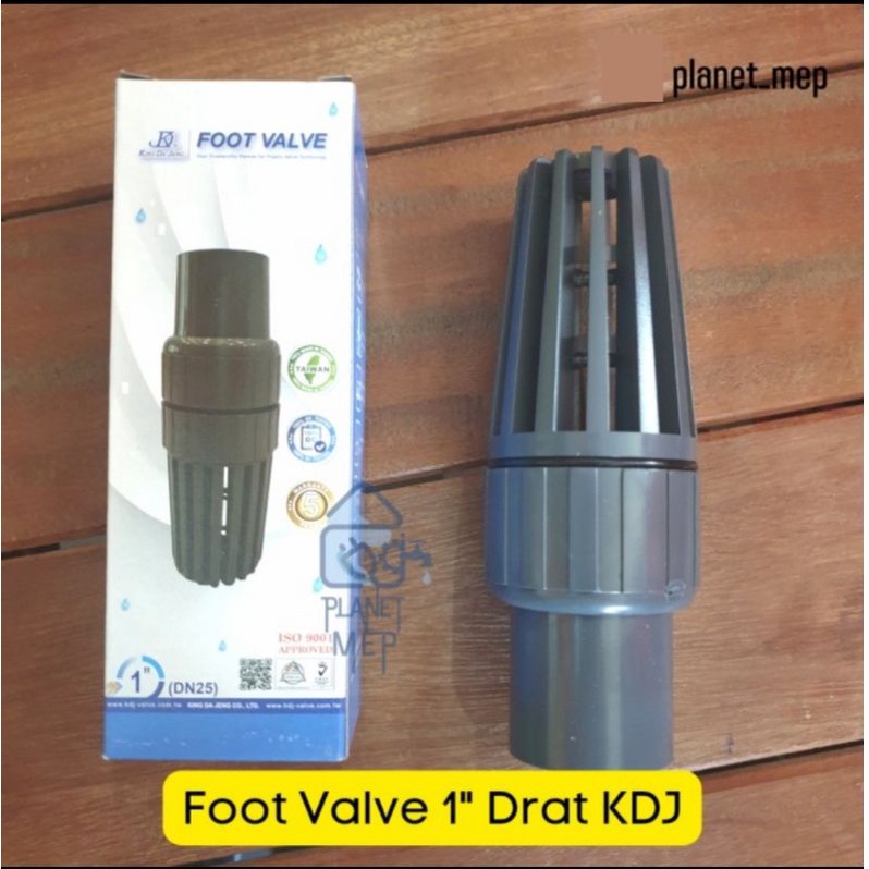 KDJ Foot Valve 1" PVC Drat