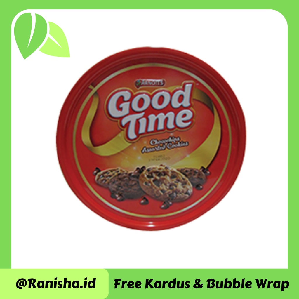 

Good Time Cookies Chocochips Assorted Kaleng 256G