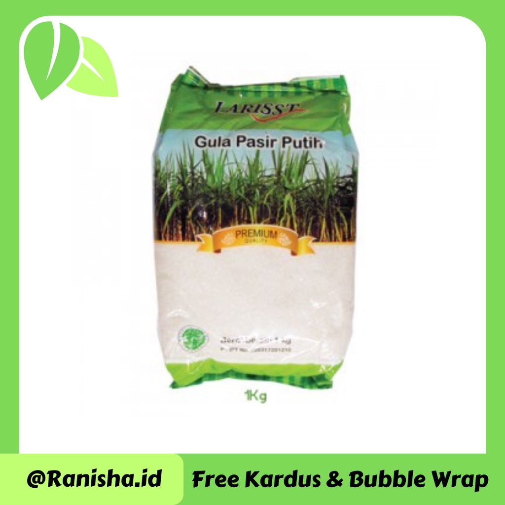 

Larisst Gula Pasir Premium Putih Pack 1Kg