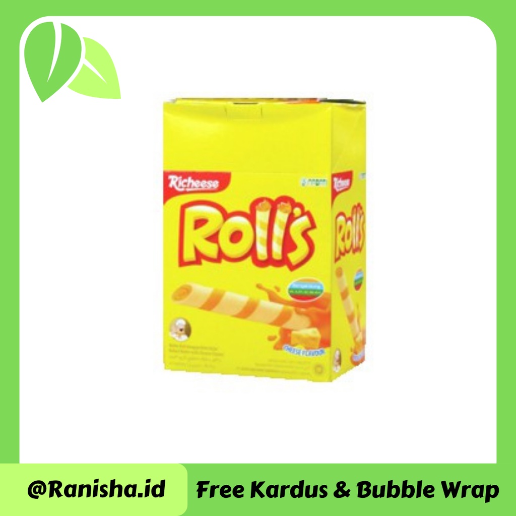 

Nabati Richeese Wafer Stick Rolls Krim Keju Pack 7/6G