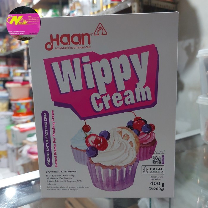 

haan wippy cream 400gr dus Khusus grab dan gojek
