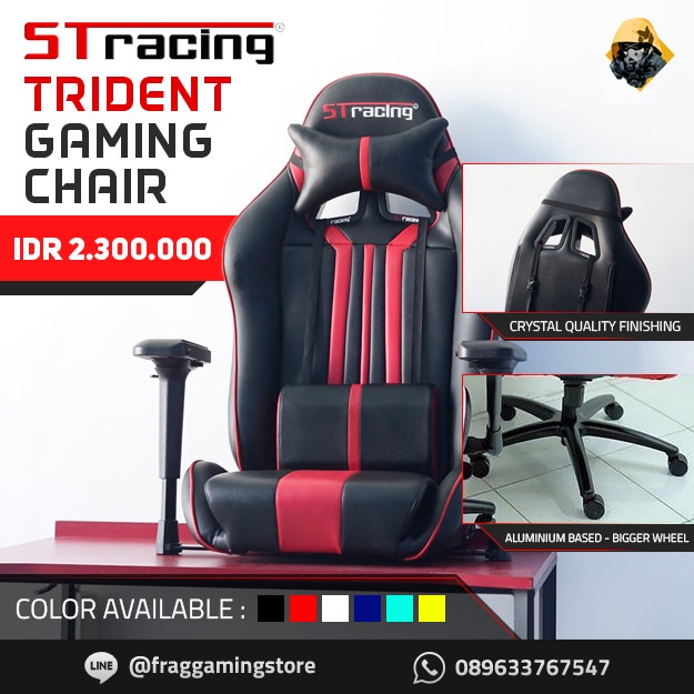 [Good] STRacing / ST Racing Gaming Chair Trident Series Kursi Gaming